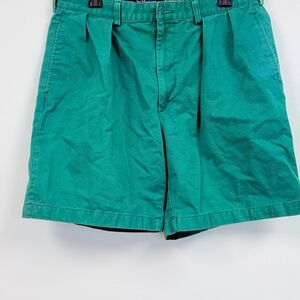Ralph Lauren Green Flat Front Shorts